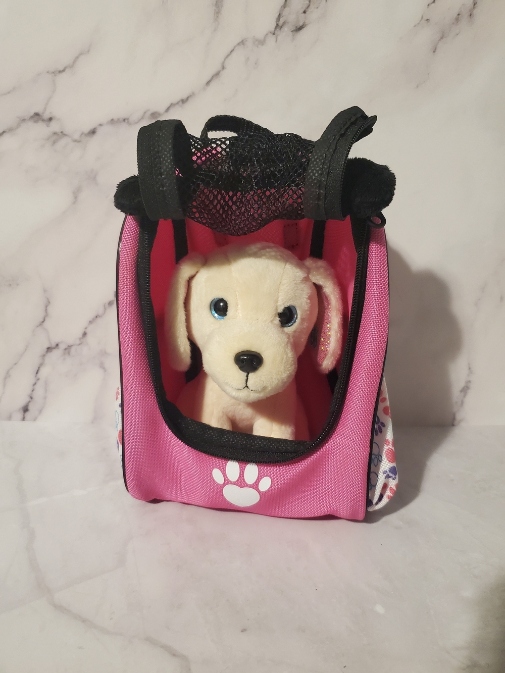 Battat Glitter Girls Stuffed Dog with Mini Carrying Backpack